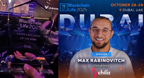 칠리즈, 국제 블록체인 행사서 ‘올해의 레이어1 솔루션상’ 수상