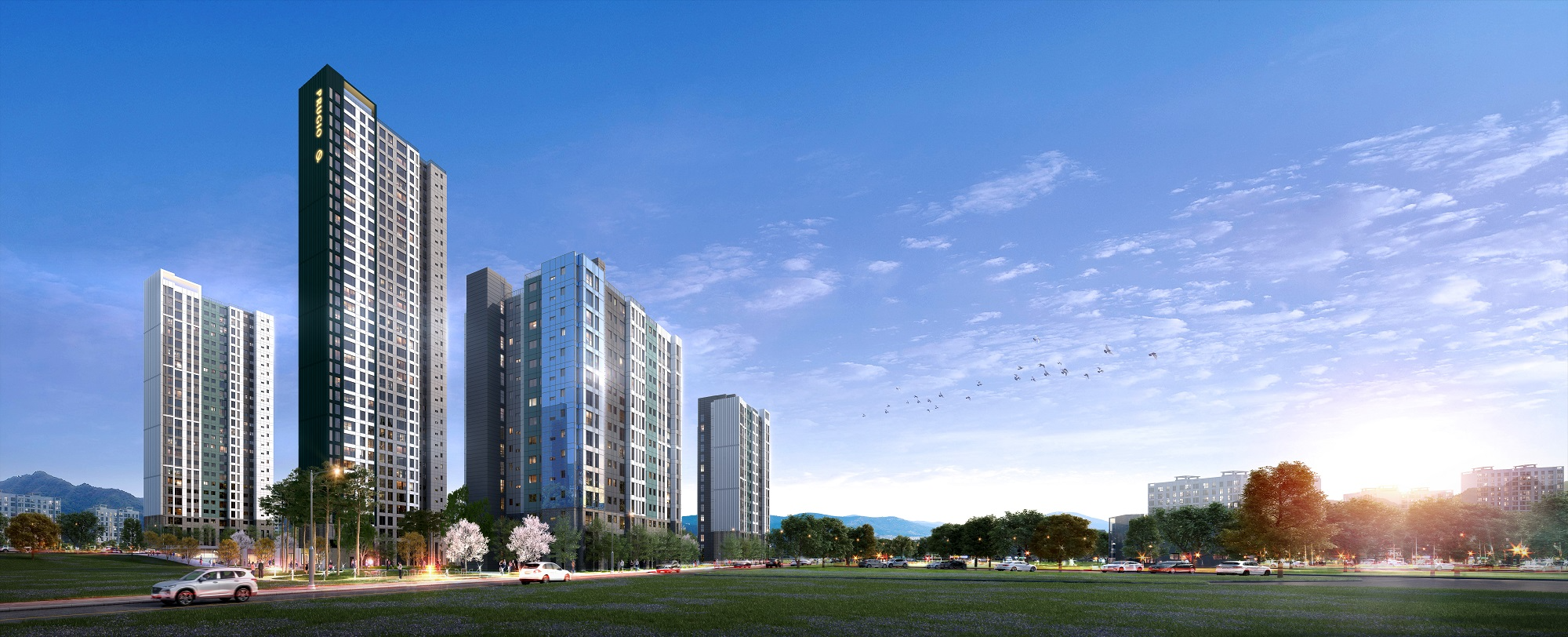 마포 푸르지오 센트럴 로열 투시도.(사진=대우건설)