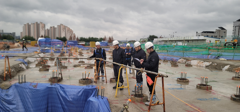 2024년 동절기 안전 점검(광주전남혁신 B7블록 공사 현장).(사진=부영그룹)