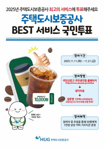 HUG, 2025년 CS 우수사례 국민투표 실시