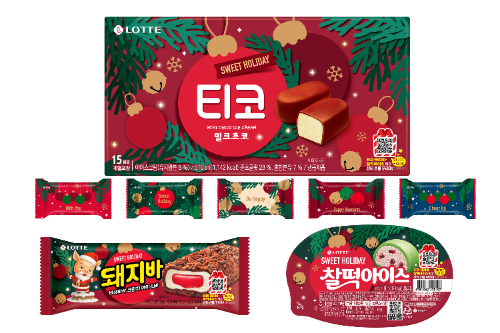 롯데웰푸드, 크리스마스 테마 아이스크림 3종 선봬