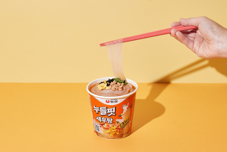 농심, 저칼로리 용기면 '누들핏 새우탕맛' 출시