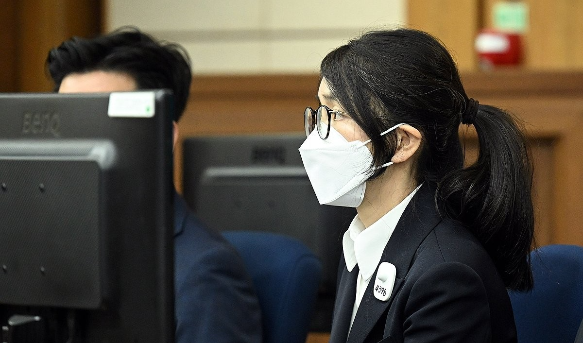 첫 재판 출석 당시 김건희 여사(사진=연합뉴스)