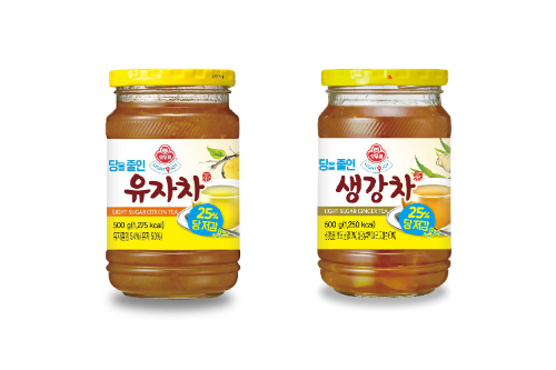 오뚜기, 액상차 2종에 당 함량 25% 저감 적용해 출시