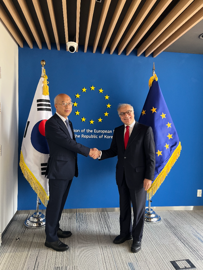 조원철 법제처장, 주한 유럽연합 대사 면담 전경. (사진=법제처)