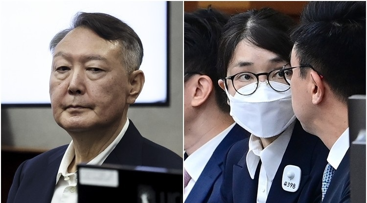 법정 출석한 윤석열·김건희(사진=연합뉴스)