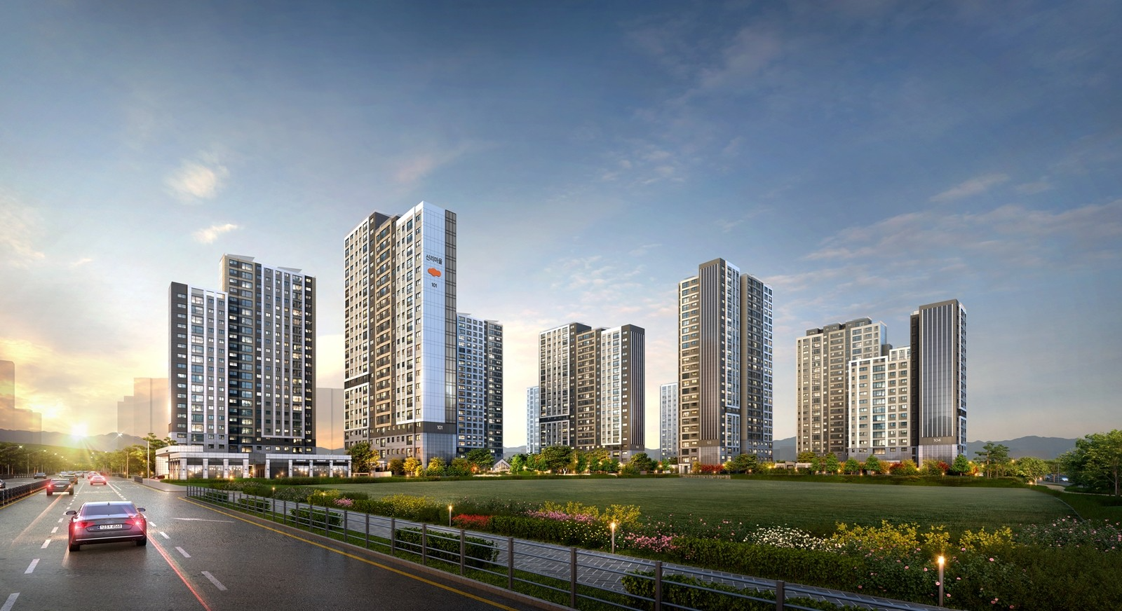 e편한세상 내포 에듀플라츠 투시도.(사진=DL이앤씨)