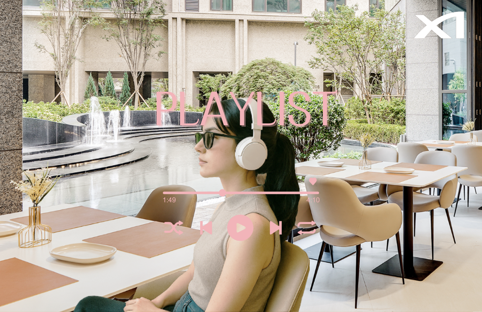 자이 사운드스케이프가 적용된 메이플자이 카페테리아.(사진=GS건설)