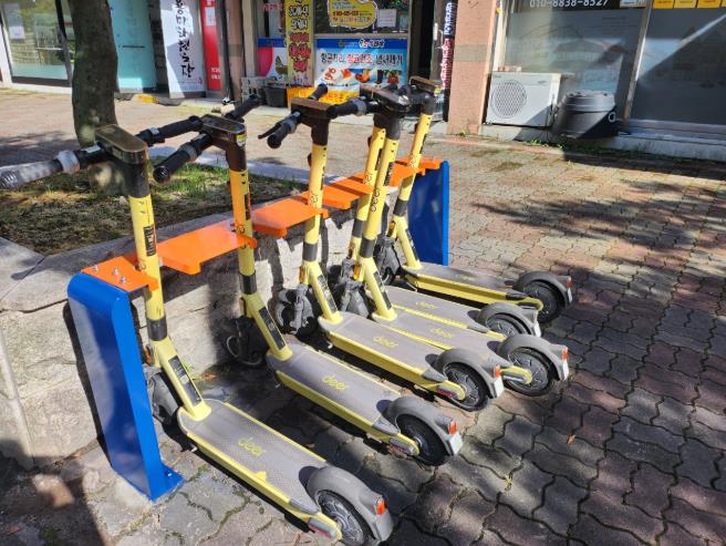 남원시, 전동 킥보드 거치대 설치