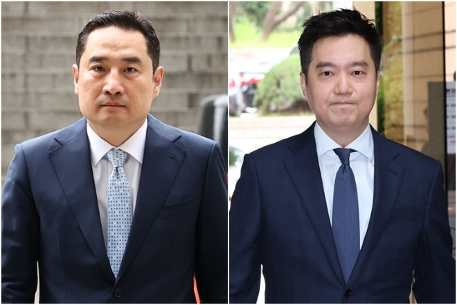 강용석(왼쪽)·김세의.(사진=연합뉴스)