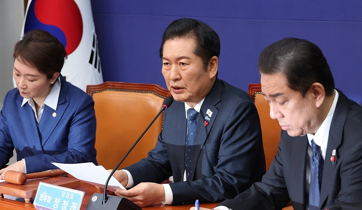 발언하는 정청래 대표(사진=연합뉴스)