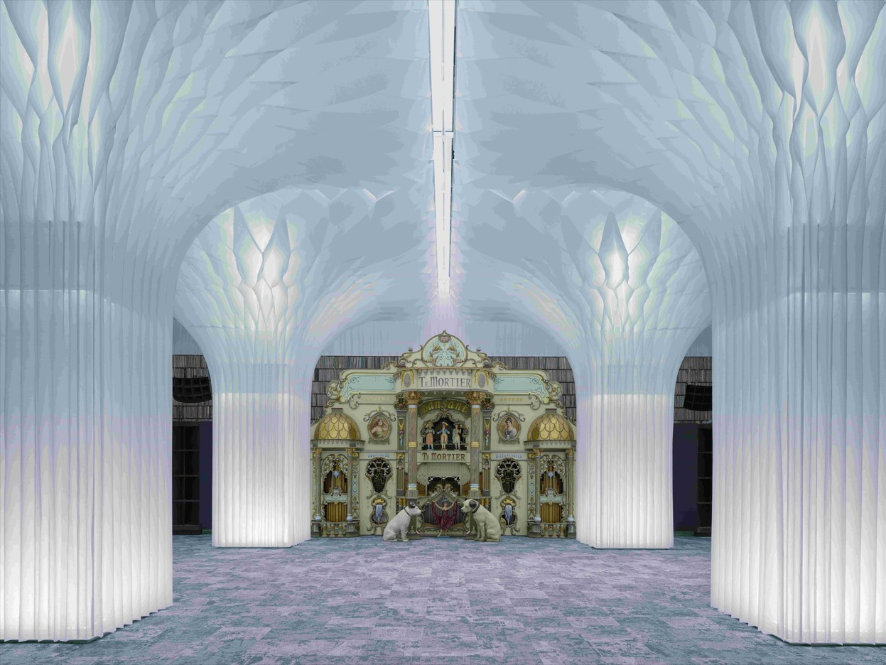 오디움 내부 전경(라운지) © Audeum Audio Museum, All Rights Reserved. (사진: 후카오 다이키)