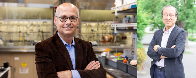 (왼쪽부터) 오마르 M. 야기 교수, 스스무 키타가와 교수. 사진=고려대