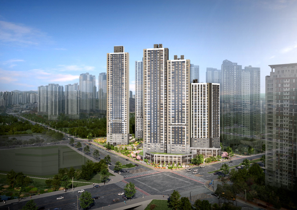 e편한세상 동탄역 어반원 투시도.(사진=DL이앤씨)