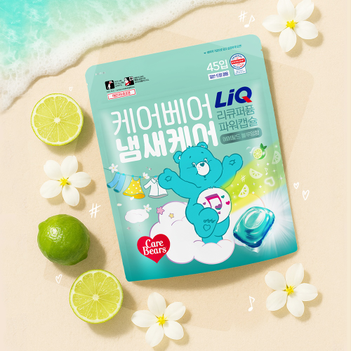 리큐, 케어베어 협업 ‘퍼퓸파워캡슐 에메랄드 블루밍향’ 출시