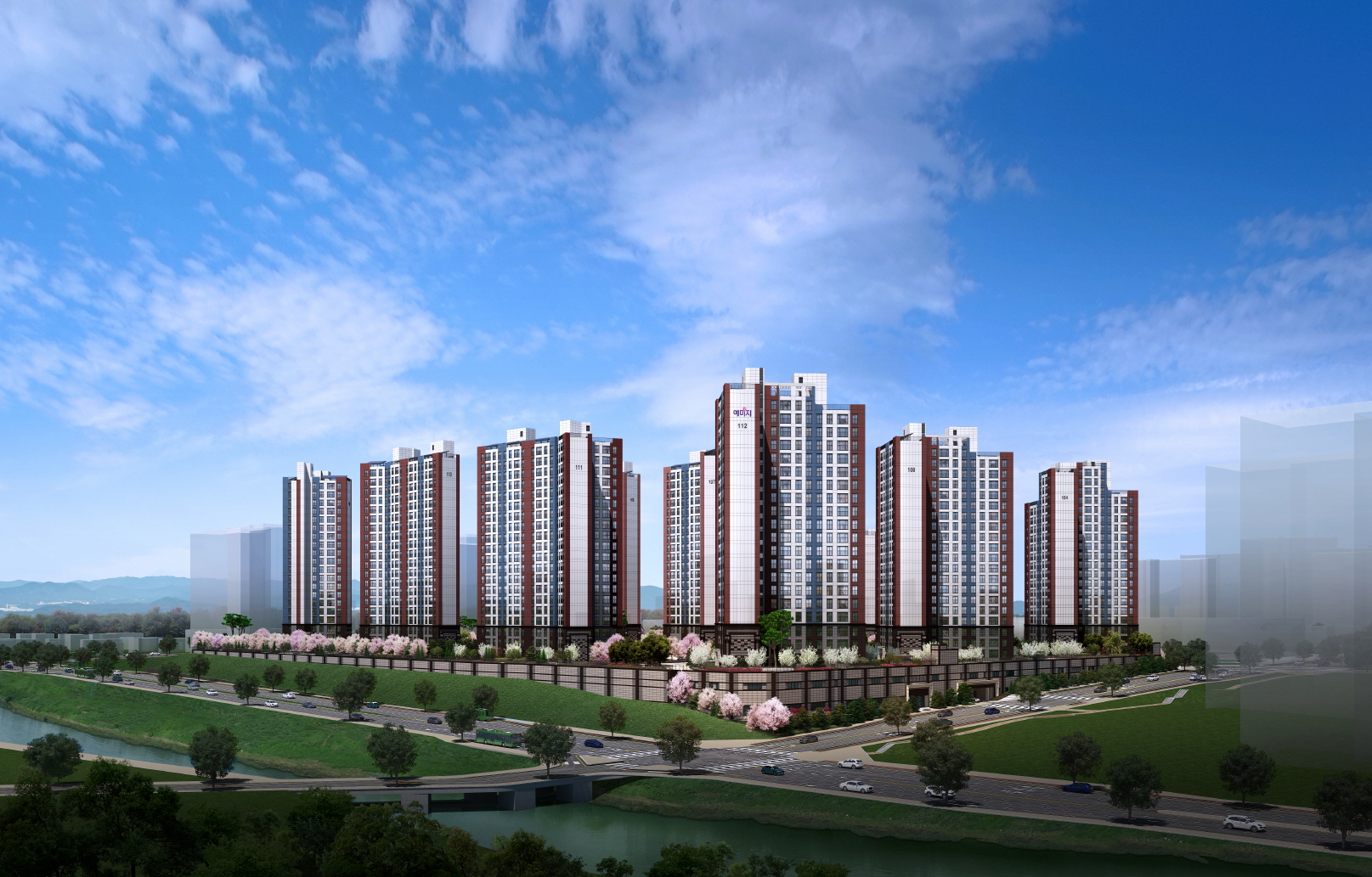 이천 중리 B3블록 금성백조 예미지 주경투시도