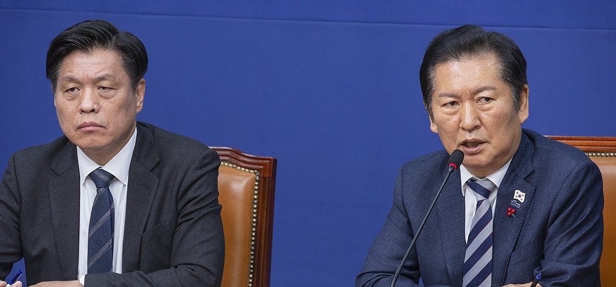 지방선거 기획단 승리를 위한 공천 말하는 정청래(사진=연합뉴스)