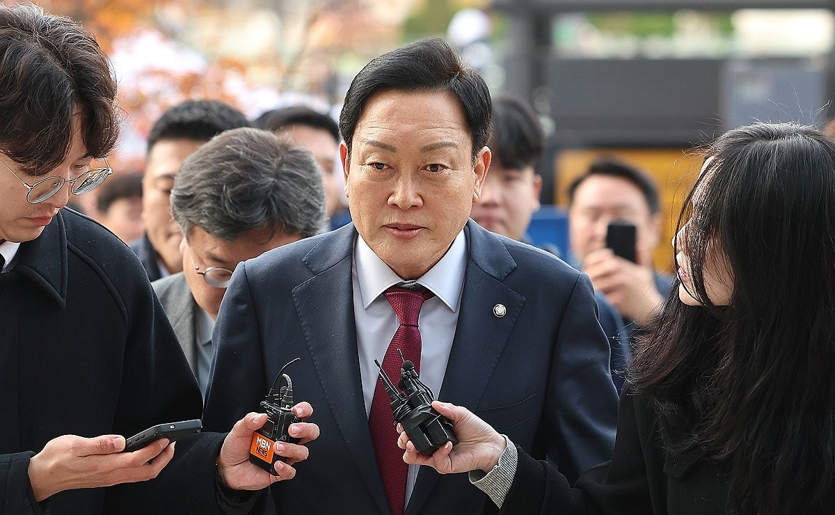 특검 출석하는 김선교 의원(사진=연합뉴스)