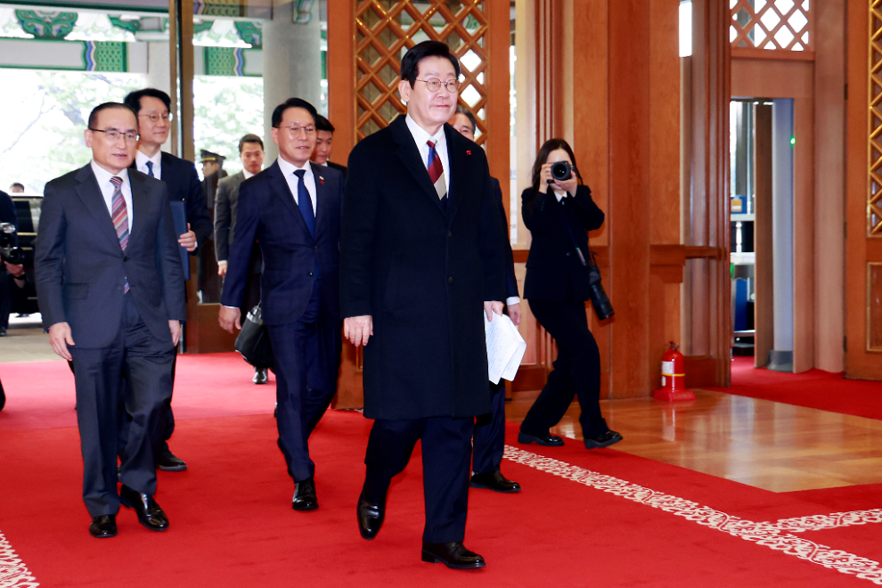 청와대 출근하는 이재명 대통령(사진=연합뉴스)