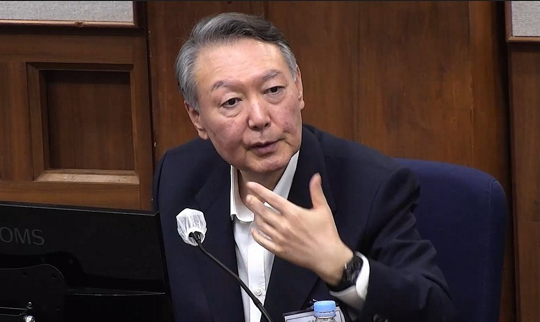 재판에서 발언하는 윤석열 전 대통령(사진=연합뉴스)