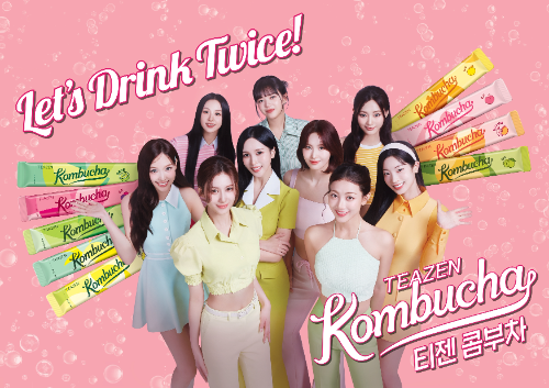 티젠, 콤부차 광고 모델로 걸그룹 트와이스 발탁