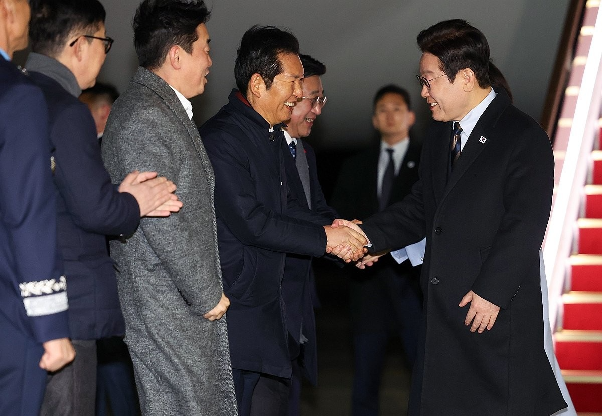 이재명 대통령, 귀국(사진=연합뉴스)