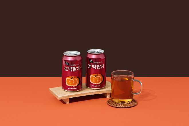 일화차시 호박팥차 340ml 캔 출시 이미지.(사진=일화)
