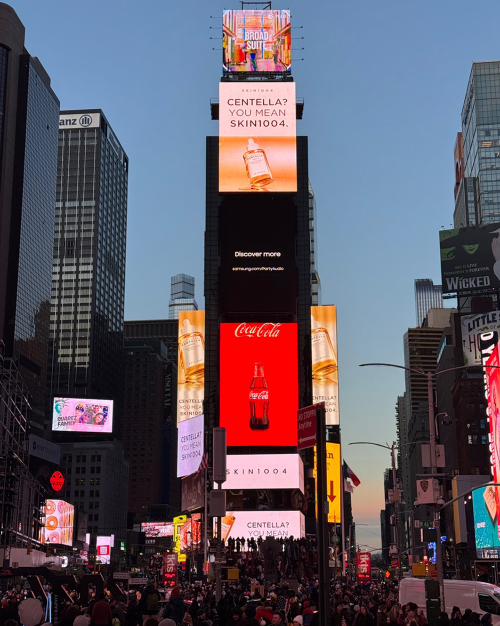 스킨1004, 뉴욕 타임스퀘어서 센텔라 광고 캠페인 진행