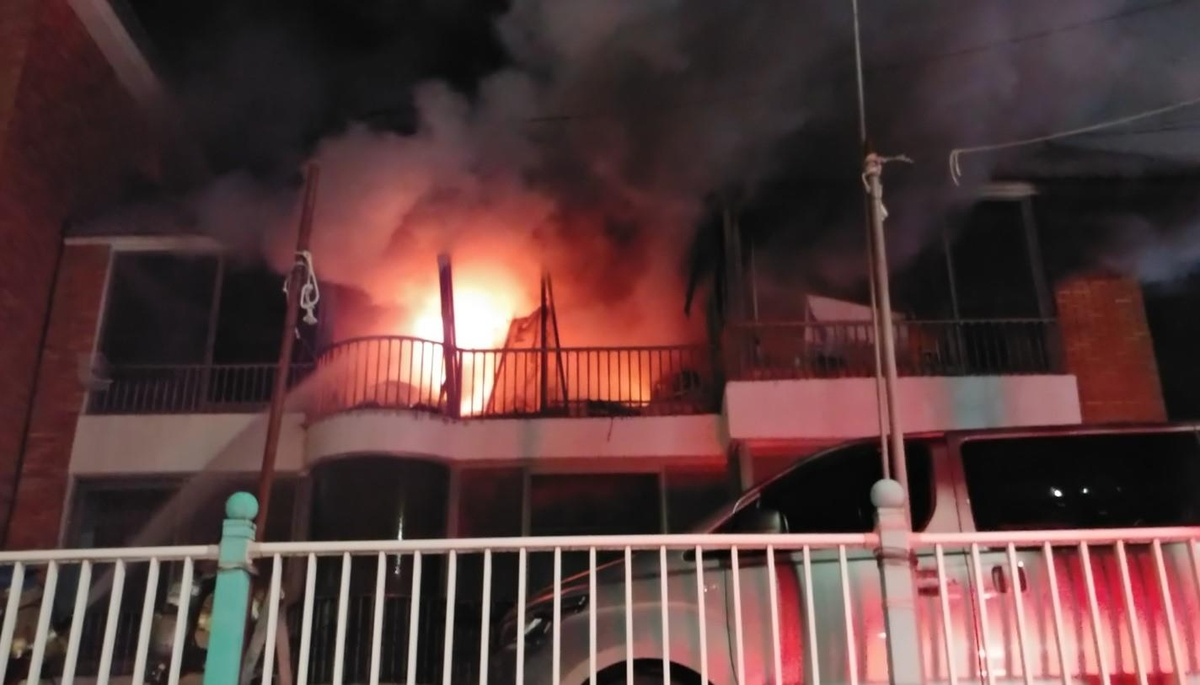 경북 김천 빌라 화재 현장(사진=연합뉴스)