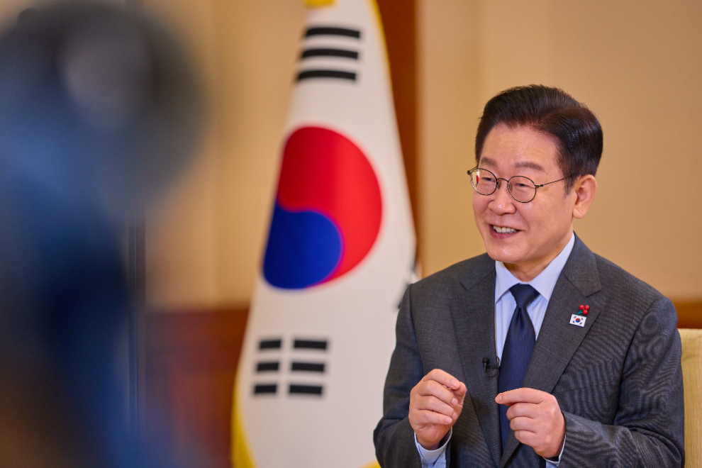 이재명 대통령, 일본 NHK와 인터뷰(사진=연합뉴스)