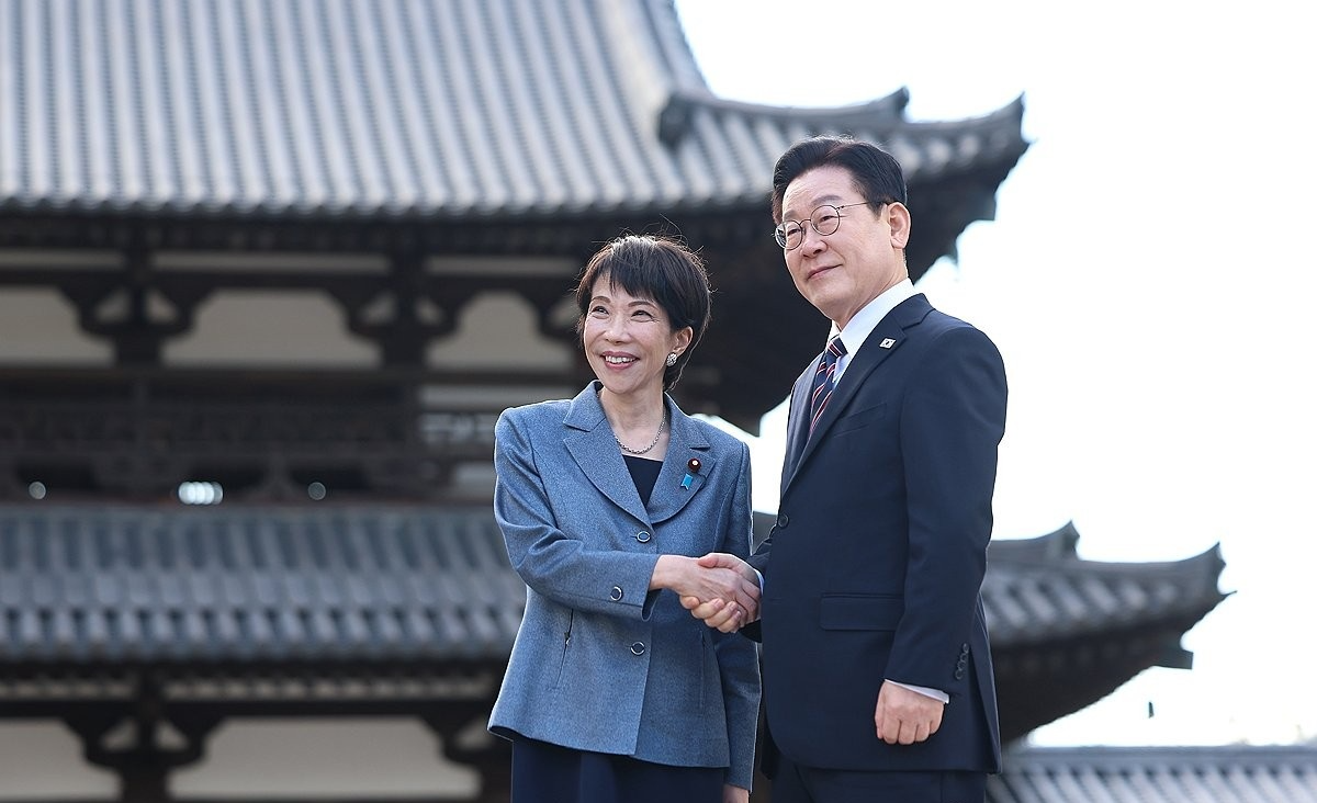 호류지 방문한 한-일 정상(사진=연합뉴스)
