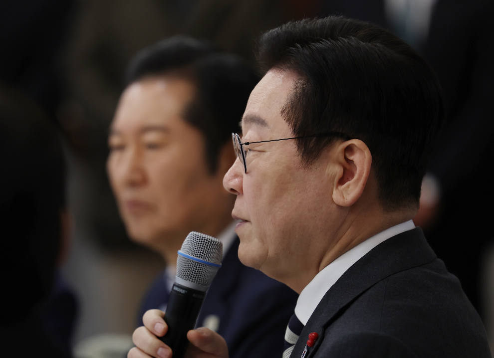 이재명 대통령, 정당 지도부 초청 오찬 발언(사진=연합뉴스)