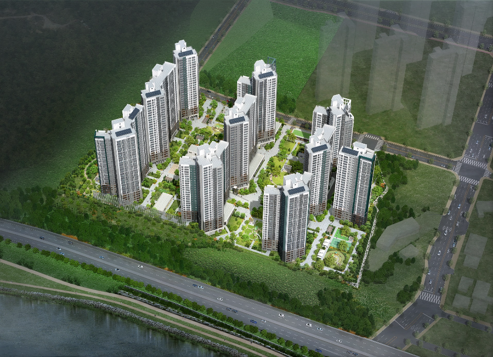 광양 푸르지오 센터파크 조감도.(사진=대우건설)