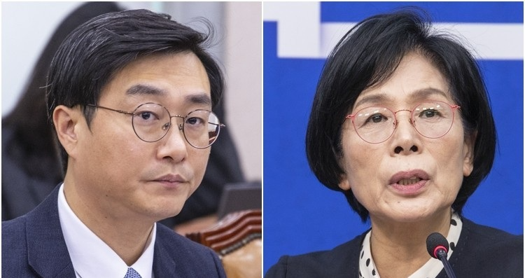 더불어민주당 장경태·최민희 의원(사진=연합뉴스)