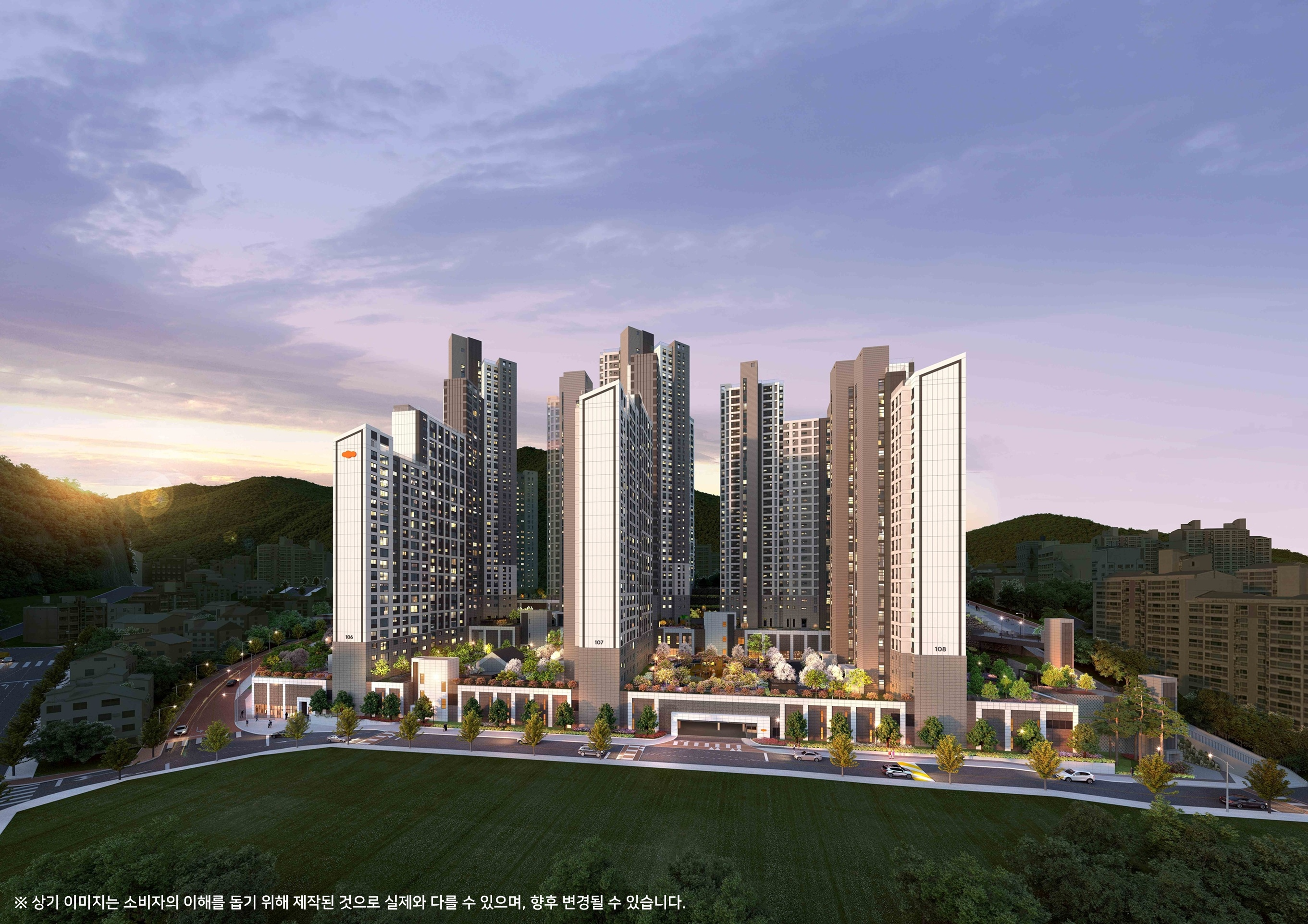 e편한세상 센텀 하이베뉴 투시도.