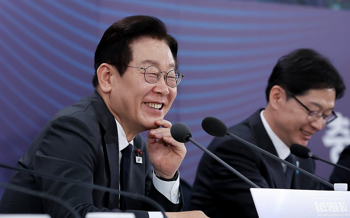 타운홀미팅 갖는 이재명 대통령(사진=연합뉴스)