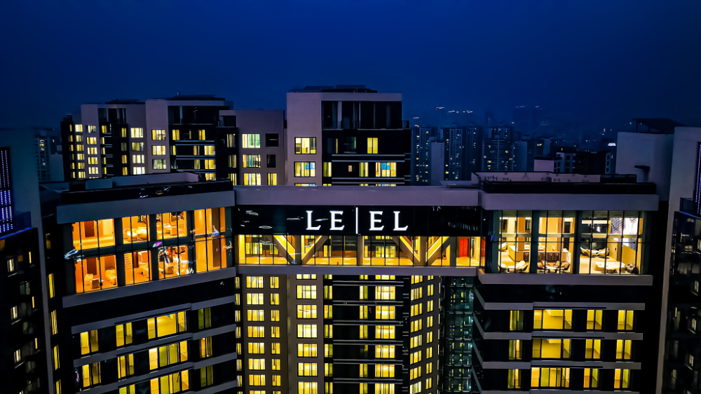 ‘잠실 르엘’ 스카이브릿지 전경.(사진=롯데건설)