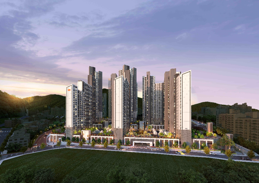 e편한세상 센텀 하이베뉴 투시도.(사진=DL이앤씨)