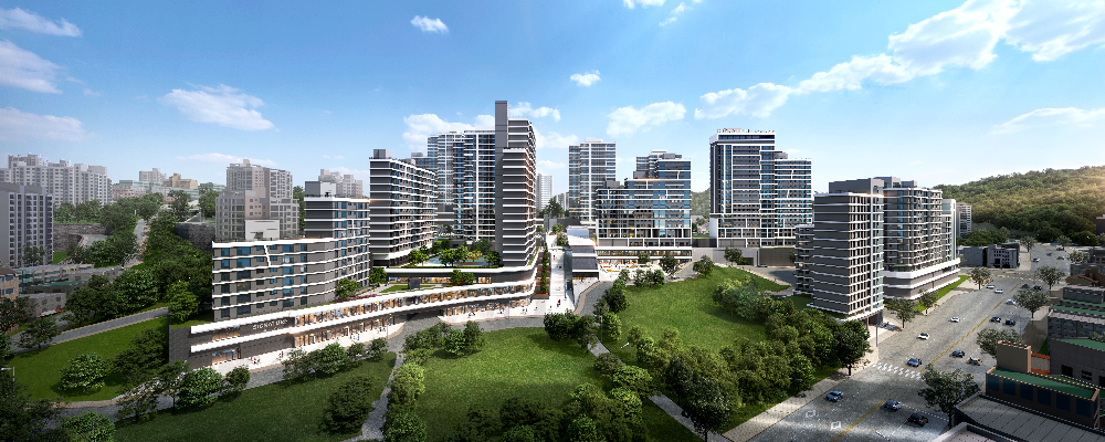 금호 제21구역 주택정비형 재개발사업 투시도.(사진=롯데건설)